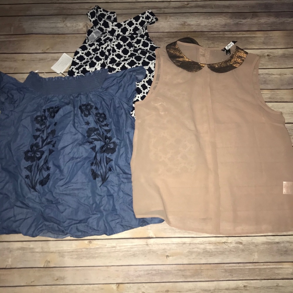 SIZE LARGE TOPS BUNDLE BRAND NEW WITHOUT TAGS
